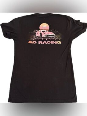 AO Racing Rexy Porsche 911 GT3 Black Short Sleeve Tee Size S